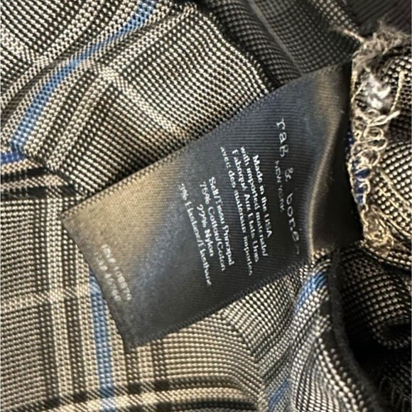 Rag & Bone plaid trouser pants Sz 4 - Picture 3 of 4